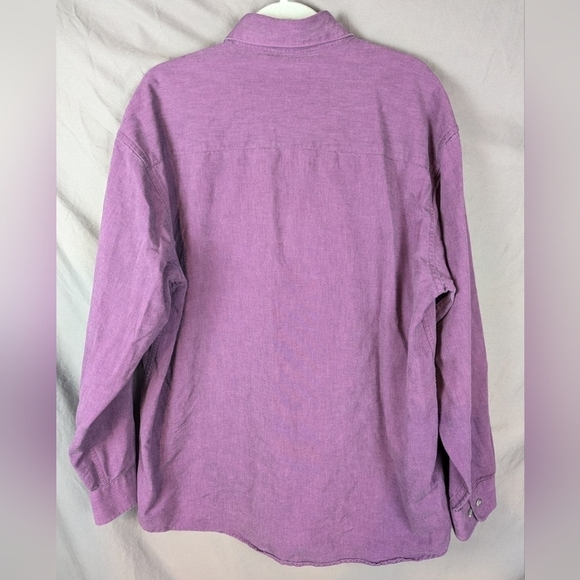 TwentyX rodeo Western shirt size label missing, purple thick fabric large or XL - Picture 5 of 8